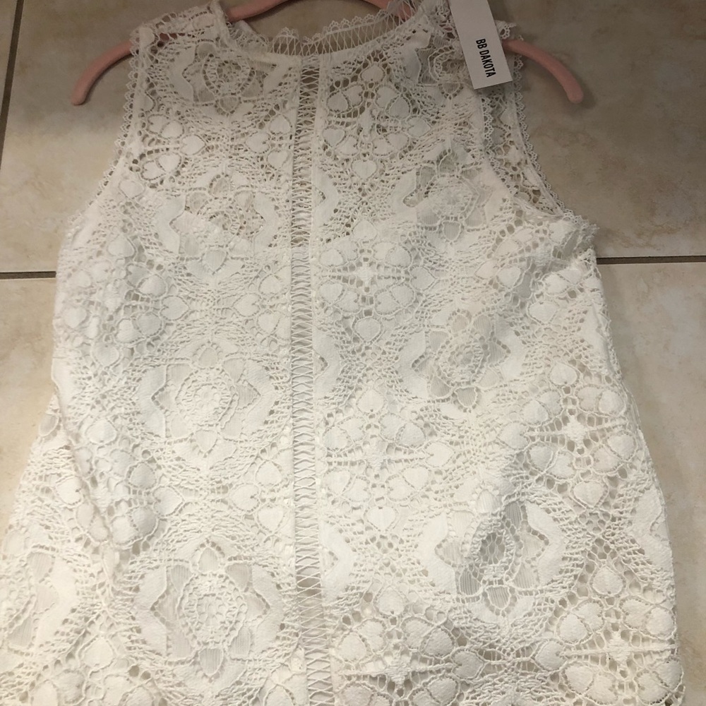 Bb Dakota NWT xs lace tank top blouse